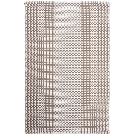 Safavieh 2 ft. 3 in. x 7 ft. Montauk Collection Contemporary Rectangle Hand Woven Rug Taupe & Ivory MTK617E-27